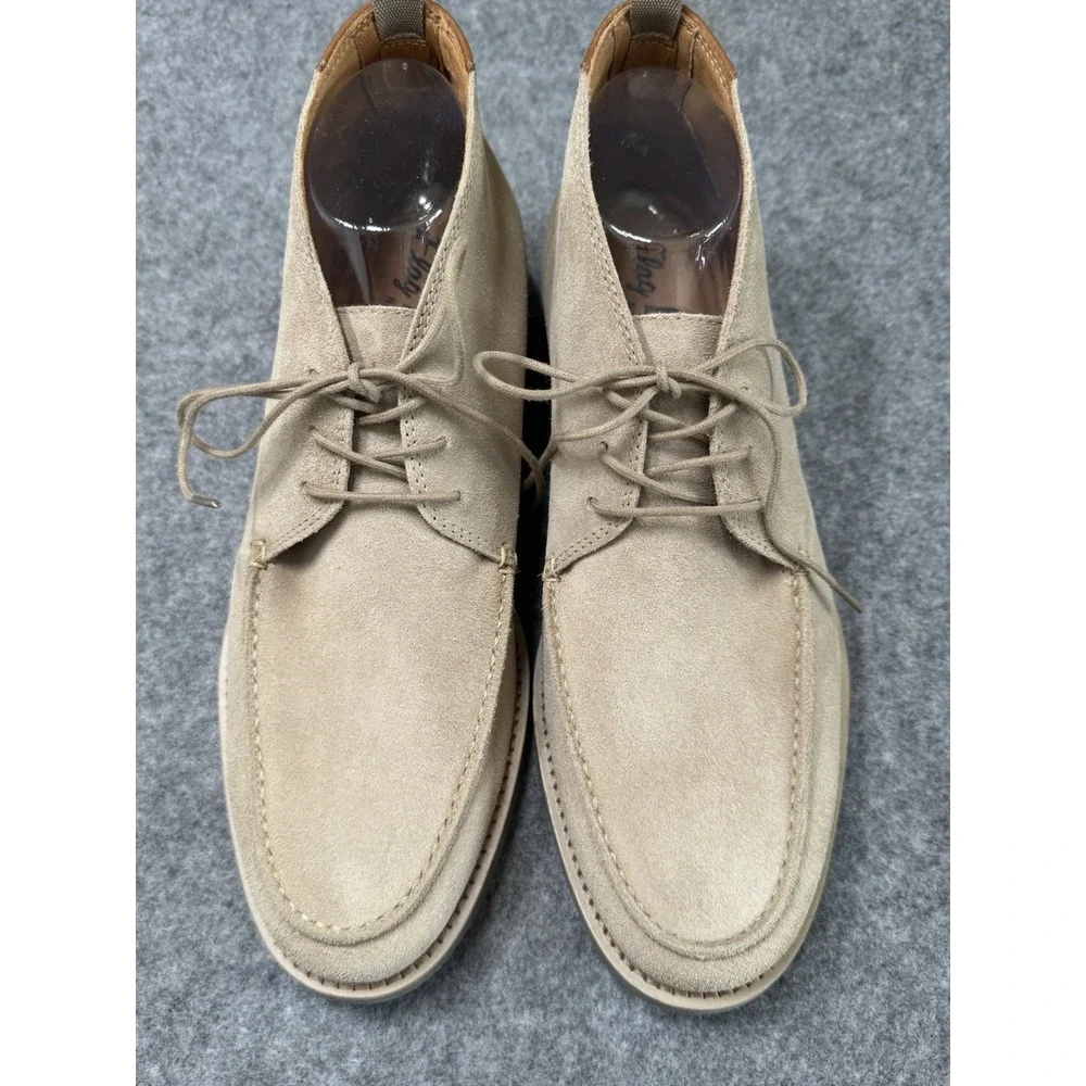 Men's Suede Leather Chakka Shoes Size 10 By Flag Ltd Nappa Glove‎ Tan NWOB